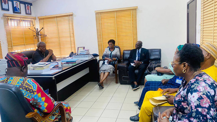 Federal Medical Centre, Epe, led by its Managing Director, Dr. Adeleke Adesola Kaka, paid a courtesy visit to Augustine University